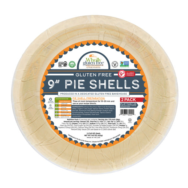 Wholly 9" Pie Shells, Gluten Free