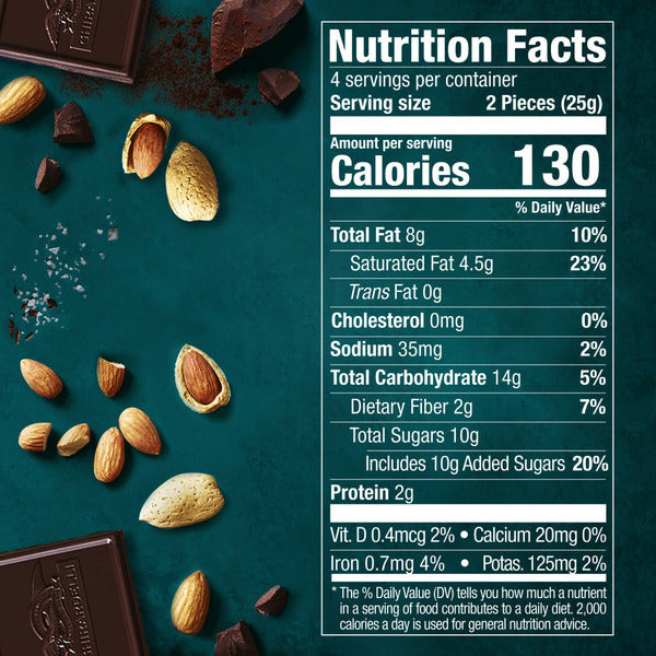 Ghirardelli Intense Dark Sea Salt Almond Dark Chocolate Bar