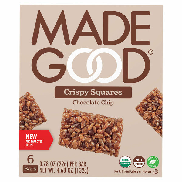 MadeGood Chocolate Chip Crispy Square