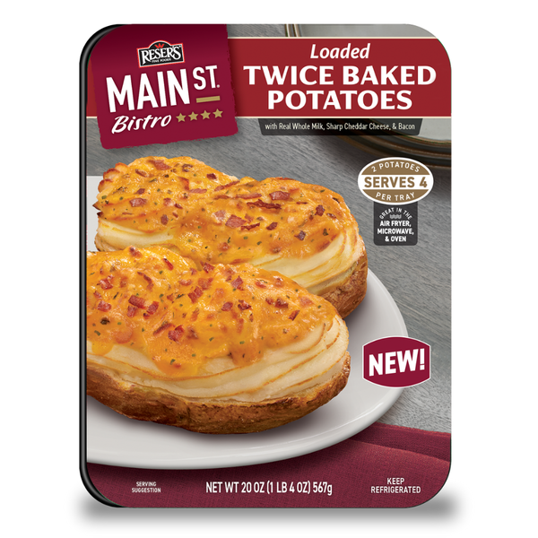 Reser’s Main St Bistro Loaded Twice Baked Potatoes