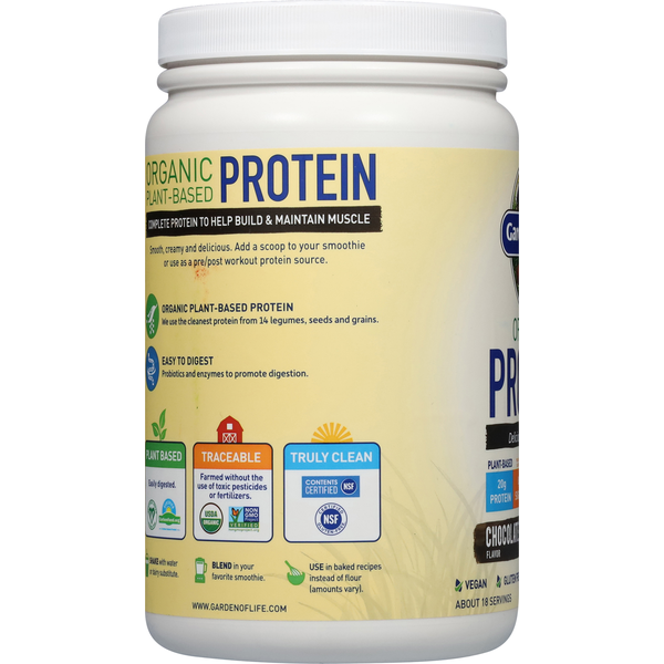 Garden of Life Protein Shake, Organic, Chocolate Flavor