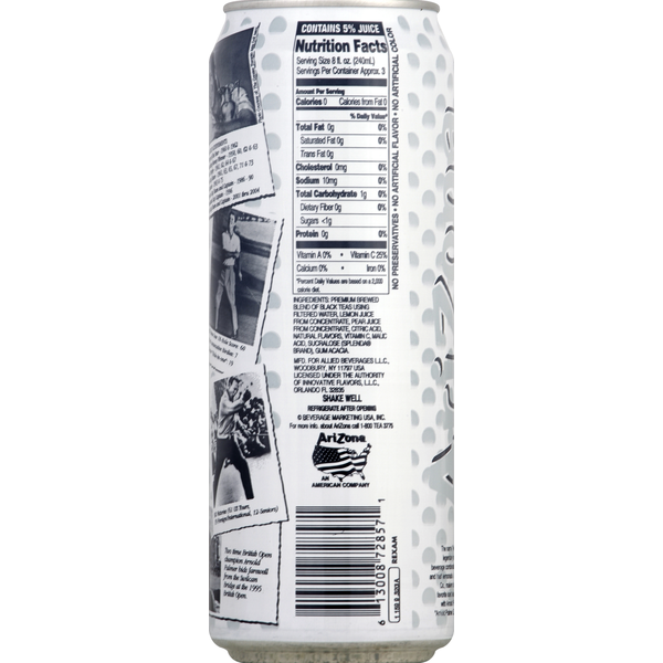 AriZona Half & Half, Iced Tea Lemonade, Zero