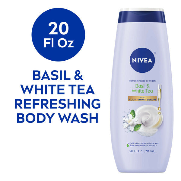 NIVEA Body Wash Basil And White Tea With Nourishing Serum