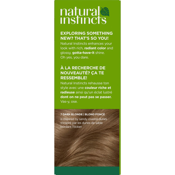 Clairol 7 Dark Blonde Zero Ammonia Vegan Hair Color with Coconut Oil + Aloe DestGlow