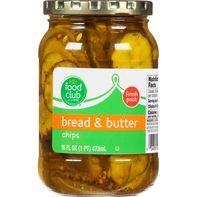Food Club Pickles, Bread & Butter, Chips, Fresh Pa...
️