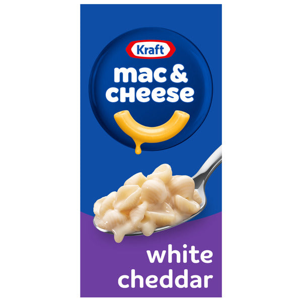 Kraft White Cheddar Mac & Cheese Macaroni and Cheese Dinner Pasta Shells