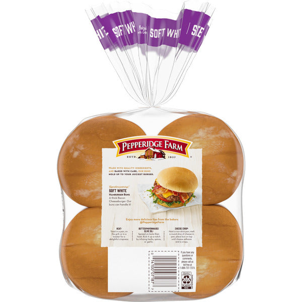 Pepperidge Farm Soft White Hamburger Buns