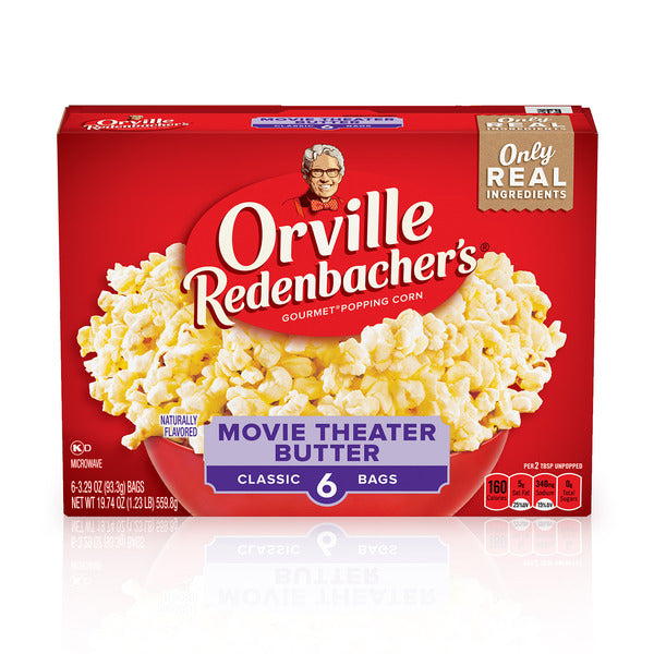 Orville Redenbacher Movie Theater Butter Popcorn, Microwave Popcorn DestGlow