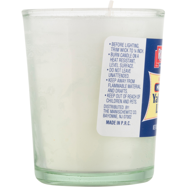 Rokeach Memorial Yahrzeit Light Wax Candle