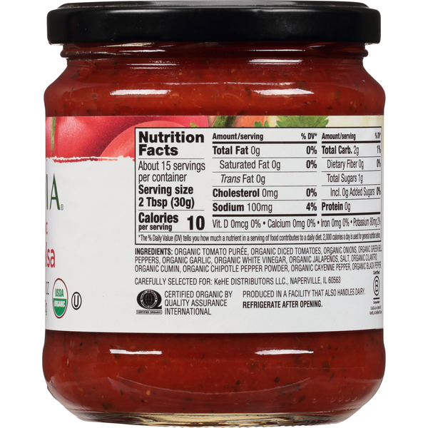 CADIA Salsa, Organic, Hot