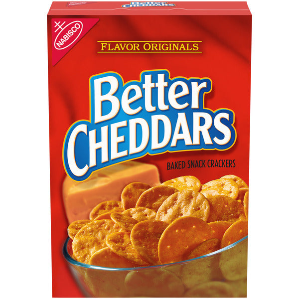 BETTER CHEDDARS Baked Cheddar Cheese Snack Crackers 6 oz