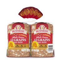 Brownberry Whole Grains, 2 count, 12 Grains and Se...
️