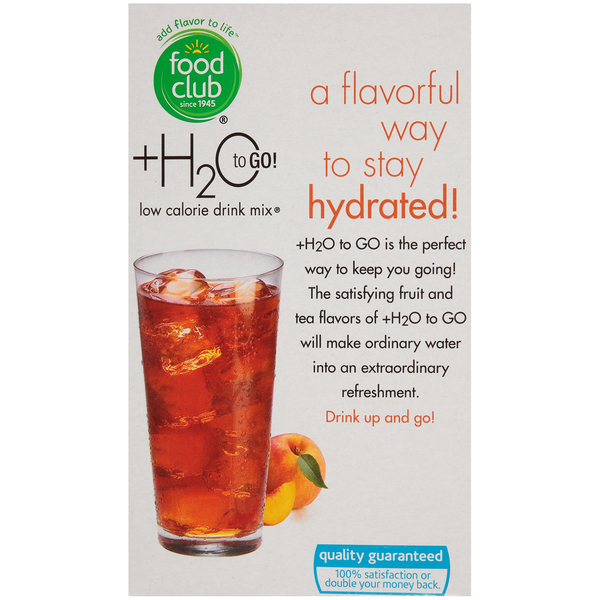 Food Club Peach Iced Tea Low Calorie Drink Mix