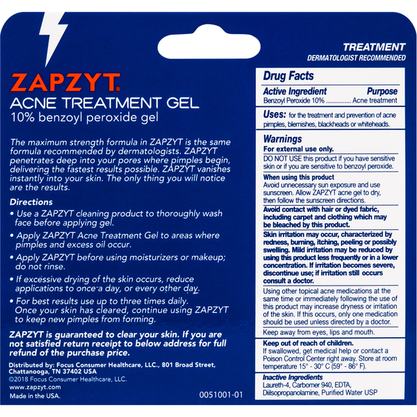 ZAPZYT Acne Treatment Gel