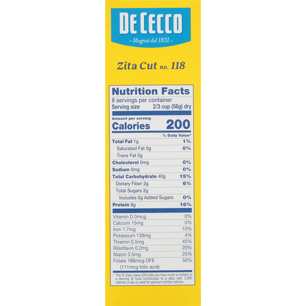 De Cecco Zita Cut, No. 118