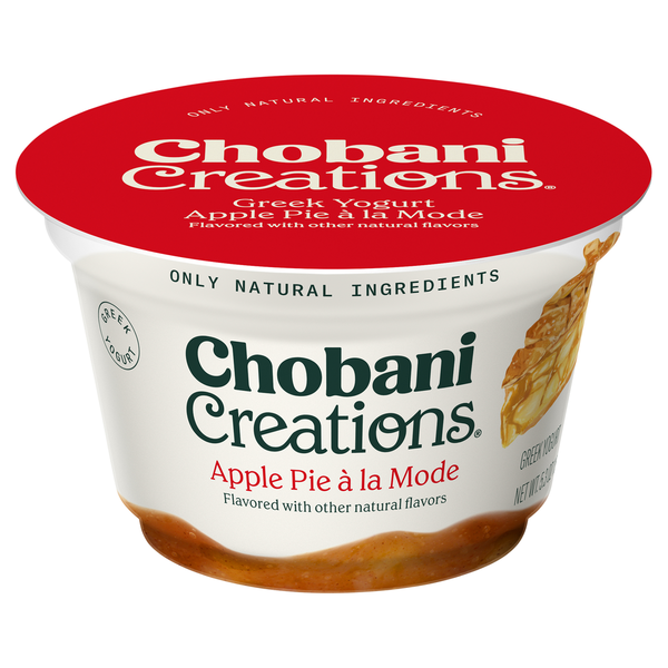 Chobani Yogurt, Greek, Apple Pie a La Mode