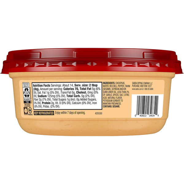 Sabra Hummus Roasted Red Pepper