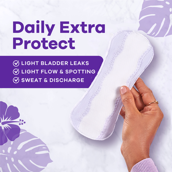 Always Daily Extra Protect Liners, Extra Long Length, Unscented Panty Liners