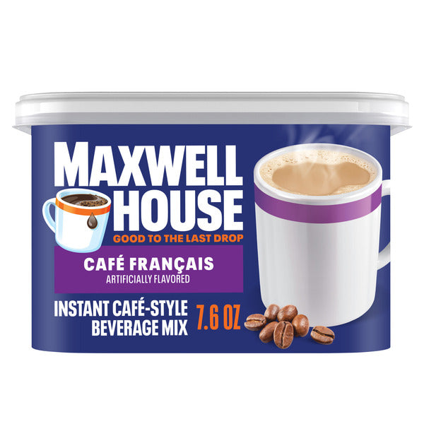 Maxwell House Cafe Francais Instant Cafe-Style Beverage Mix