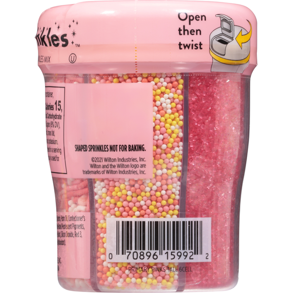 Wilton Sprinkles Mix, Primary Pinks