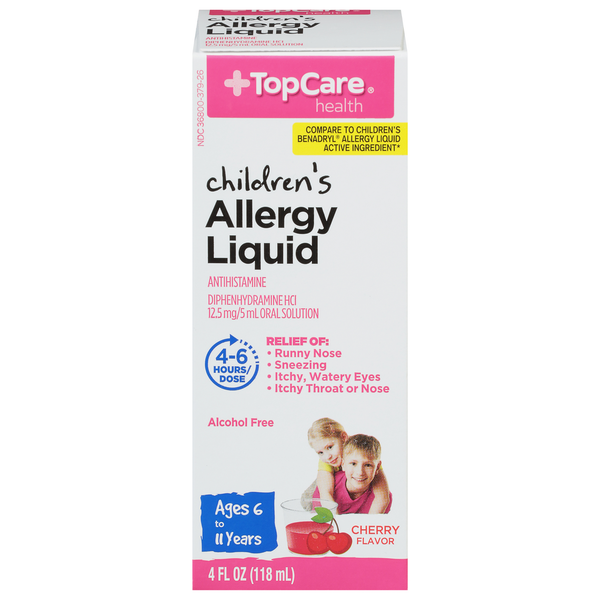 TopCare Allergy Liquid, Cherry Flavor, Children&