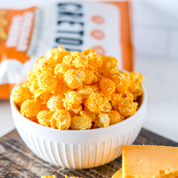 GH Cretors Flavored Popped Corn, Cheddar Cheese