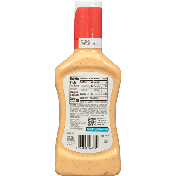 Food Club Spicy Ranch Dressing