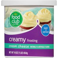 Food Club Frosting, Cream Cheese, Creamy️