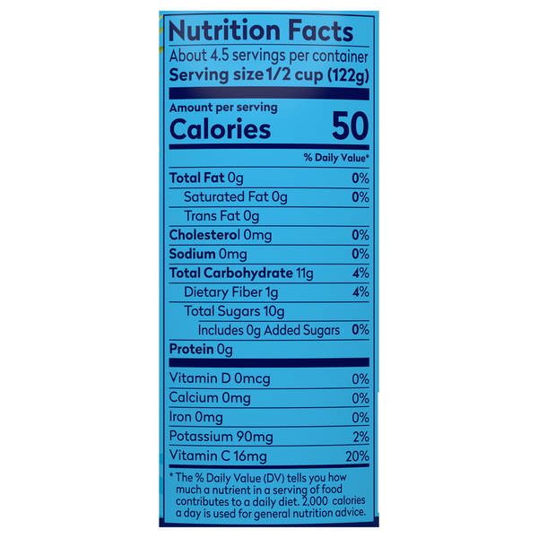 Dole in Water Sweetened with Stevia Extract Pineapple Chunks