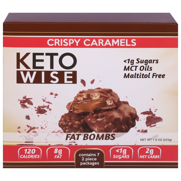 Keto Wise Fat Bombs, Crispy Caramels