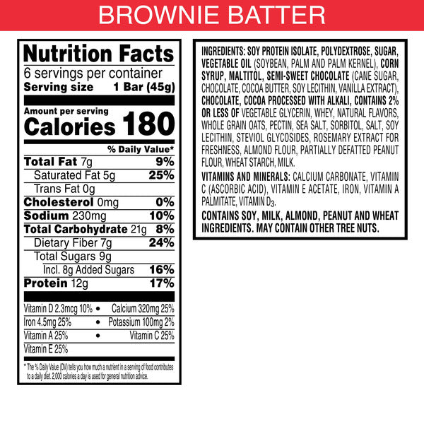 Special K Bar Brownie Batter Protein Meal Bars