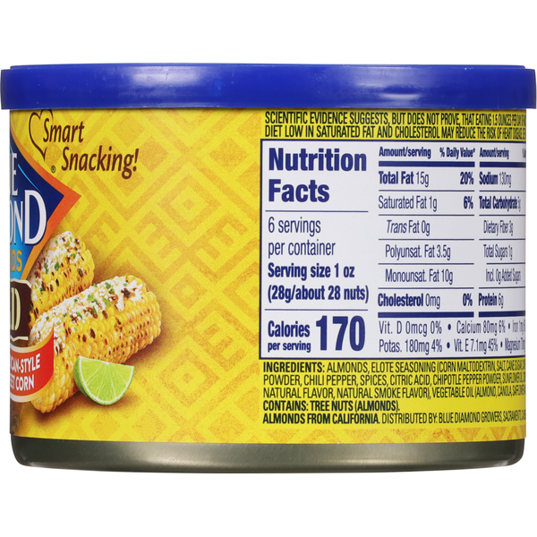 Blue Diamond Almonds, Bold, Elote Mexican-Style Street Corn Flavored