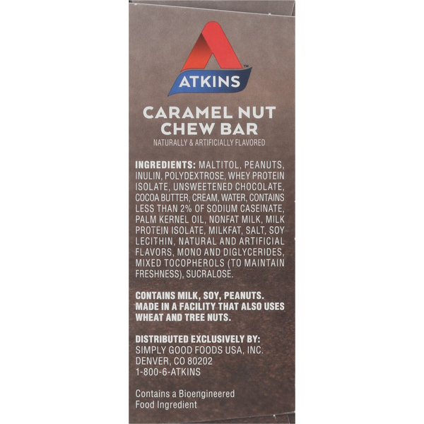 Atkins Chew Bar, Caramel Nut, Treat