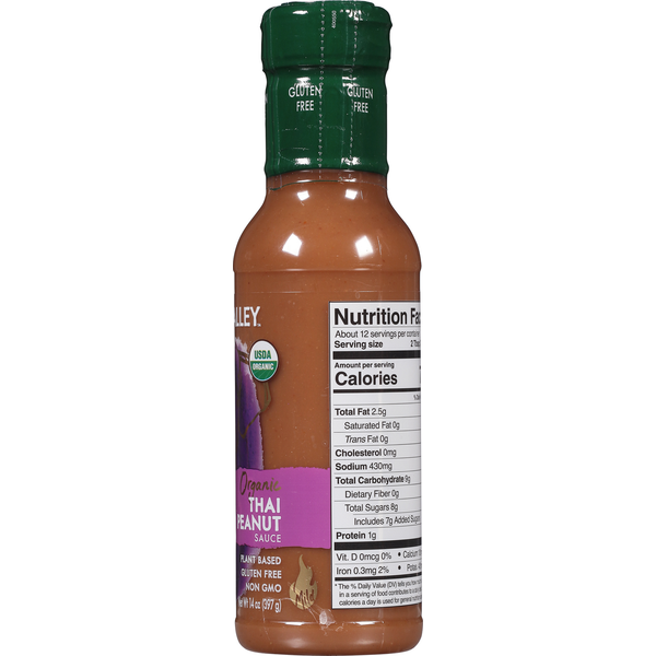 Sky Valley Sauce, Organic, Thai Peanut, Mild
