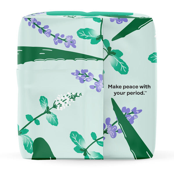 The Honey Pot Company 100% Organic Cotton Cover Cooling Herbal Infusion Super Pads