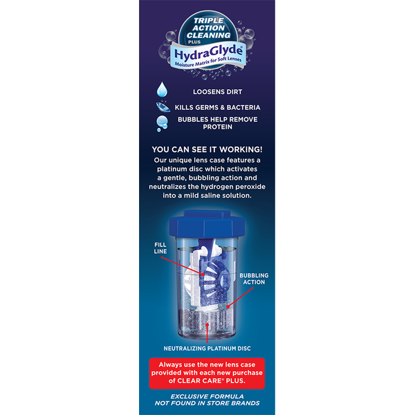 Alcon CLEAR CARE Cleaning & Disinfecting Solution with HydraGlyde