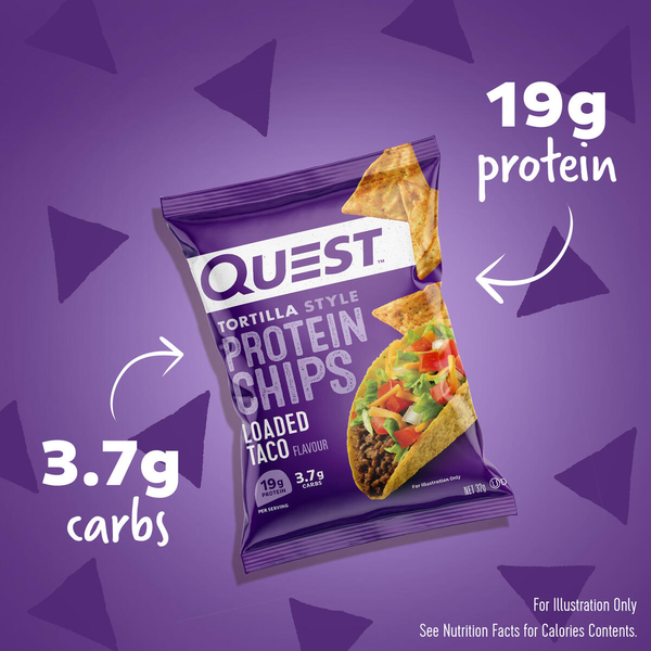 Quest Protein Chips, Loaded Taco Flavor, Tortilla Style