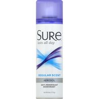Sure Anti-Perspirant Deodorant, Aerosol, Regular S...
️