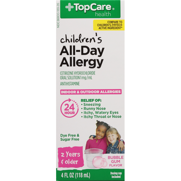 TopCare Antihistamine, All-Day Allergy, Children&