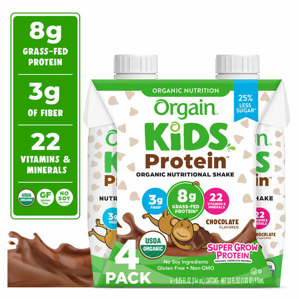 Orgain Organic Kids Nutritional Shake, 22 Vitamins & Minerals - Chocolate