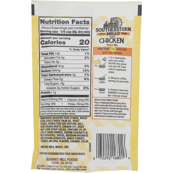 Southeastern Mills Gravy Mix, Roast Chicken