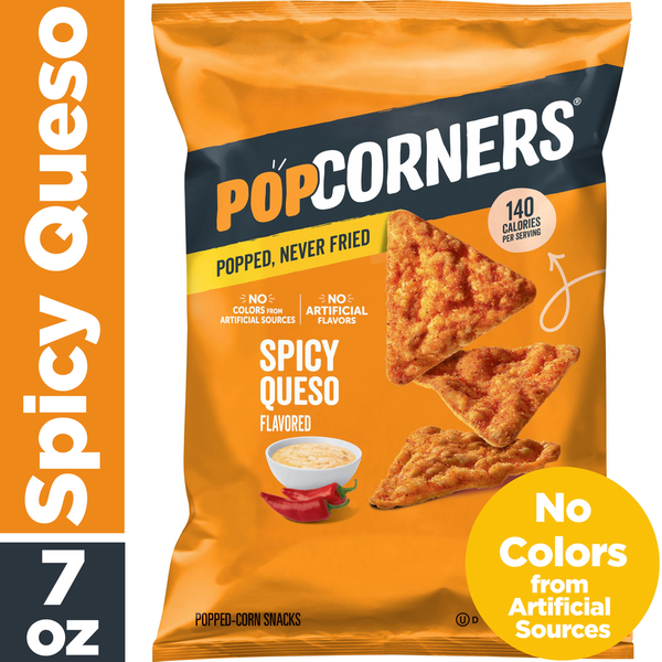 PopCorners Popped-Corn Snacks Spicy Queso Flavored