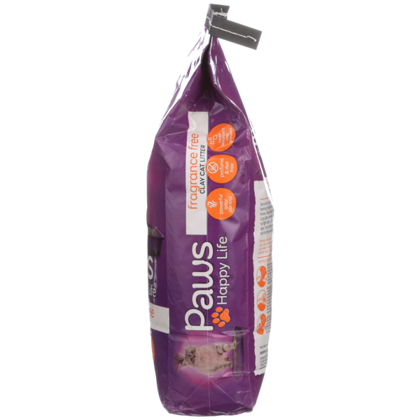 Paws Happy Life Clay Cat Litter, Fragrance Free
