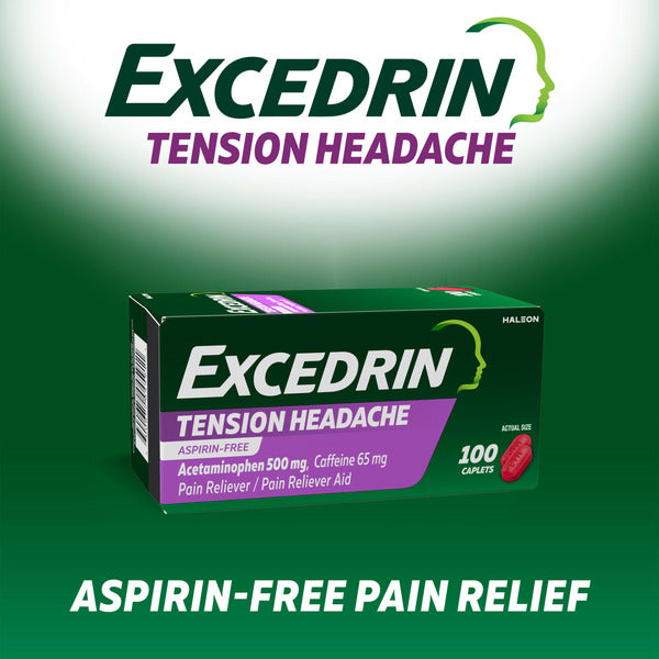 Excedrin Tension Headache Caplets No Aspirin