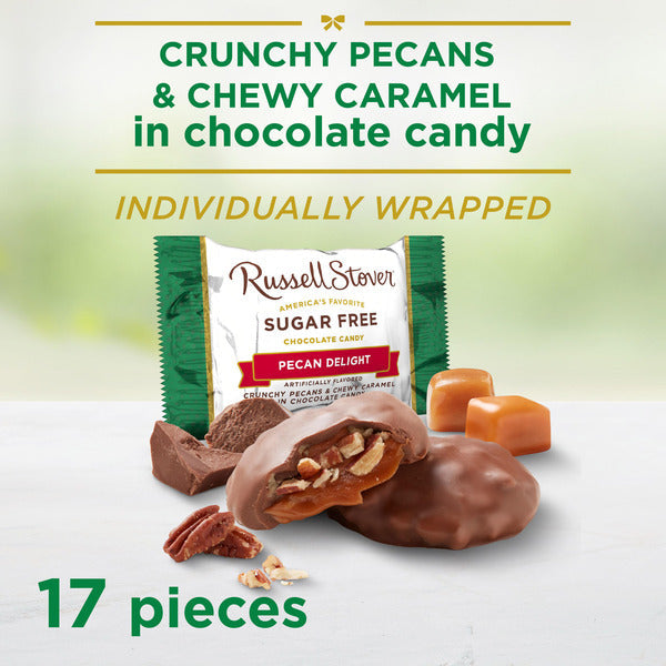 Russell Stover Sugar Free Pecan Delight Chocolate Candy