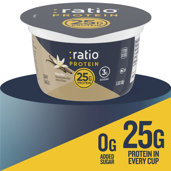 Ratio Protein Vanilla Yogurt Cultured Dairy Snack