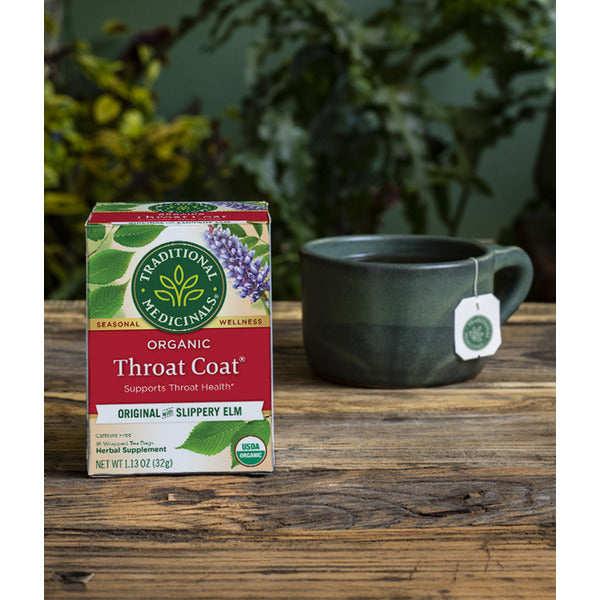 Traditional Medicinals Organic Throat Coat, Caffeine Free Herbal Tea