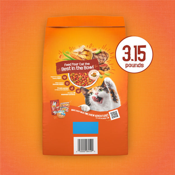 Purina Friskies Tender and Crunchy Combo Chicken, Beef, Carrots and Green Beans Dry Cat Food