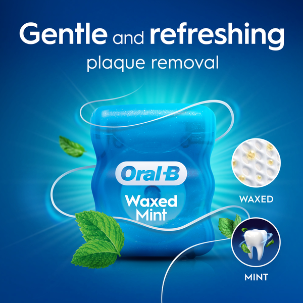 Oral-B Complete Mint SatinFloss, Dental Floss, Comfort Grip, 50m