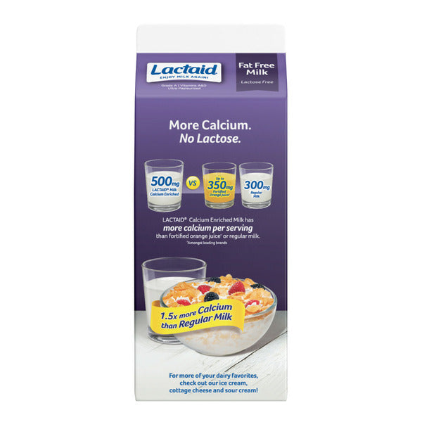 Lactaid Fat Free Milk Calcium Enriched